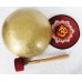 E656 Energetic Third Eye 'A#' Chakra Healing Hand Hammered Tibetan Singing Bowl 10.5" wide Made in Nepal